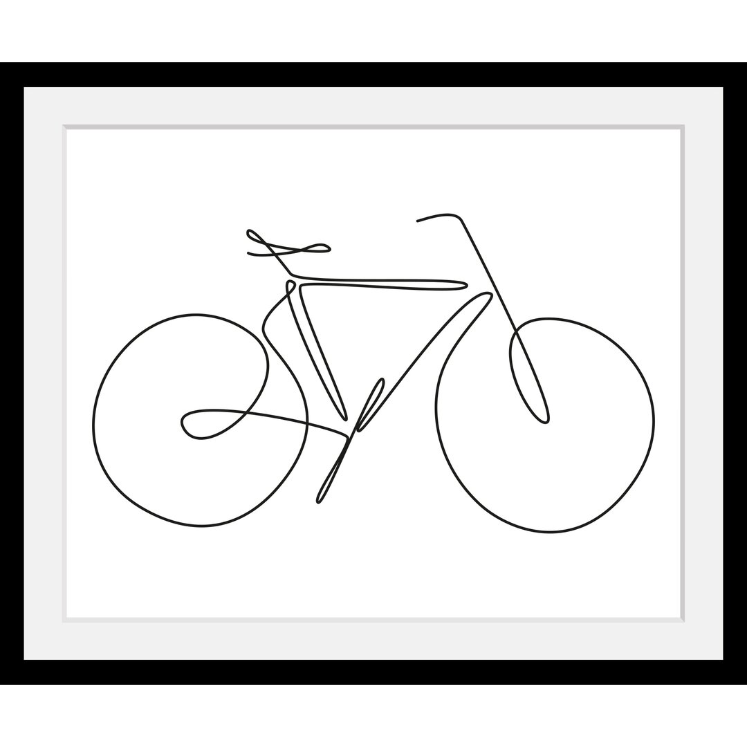 Gerahmtes Poster Fahrrad