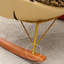 Chaise berçante moderne avec repose-pieds
