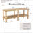 Modern 2-Tier TV Stand for Living Room Furniture,Rectangular Centre Table with Open Storage Shelf,Rounded Rubberwood legs,Stable and Durable,Easy Assembly