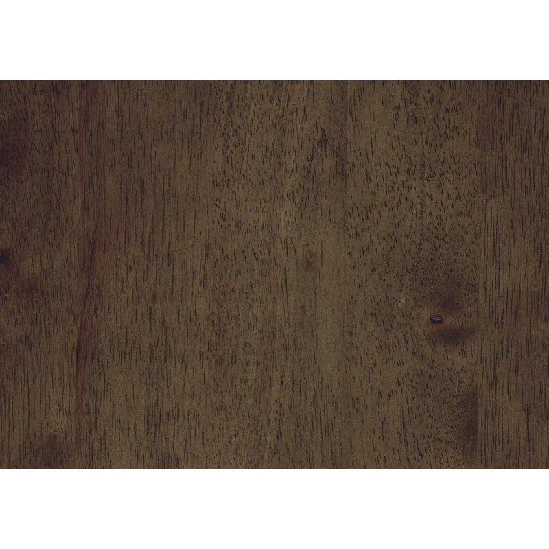 Tabouret rond pivotant à hauteur de comptoir 2, siège pivotant à 360 degrés en similicuir rouge, garniture cloutée, structure en bois massif, finition brune