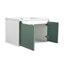 Meuble-lavabo mural 36 po avec lavabo en céramique