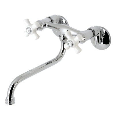 Kingston Brass Kingston Two-Handle 2-Hole Wall Mount Bathroom Faucet