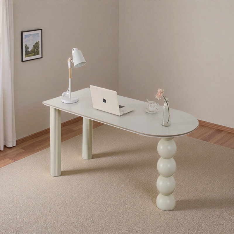 Bureau d'écriture French Rocky, H 29,52 po x l 55,11 po x P 27,55 po, Blanc