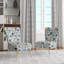 Chaise d'appoint rembourrée Nordic Blue Bloom Scandinavian Floral III