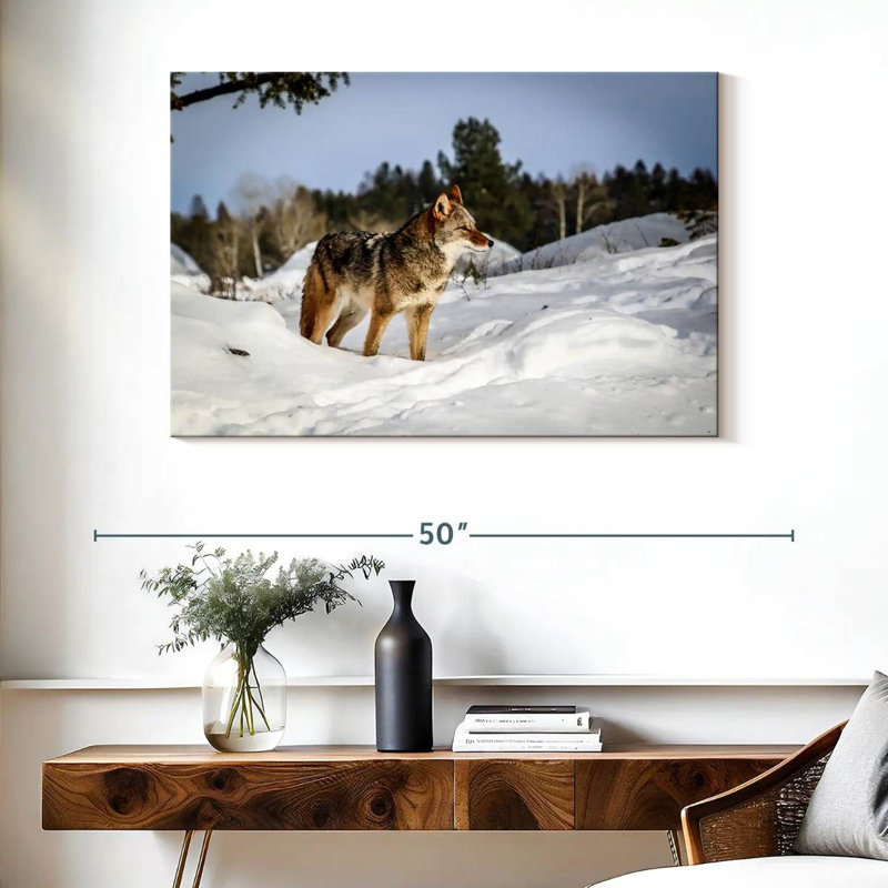 Coyotes de neige d'hiver Brampt, H 26 po x l 39 po