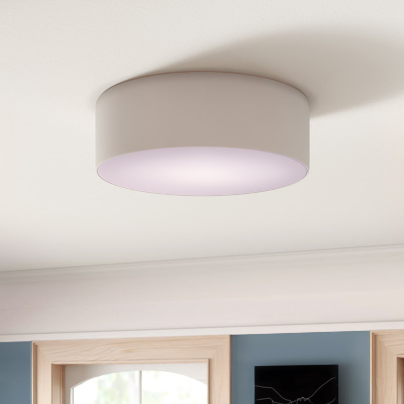 Coello PC Cotton Flush Mount, Cream
