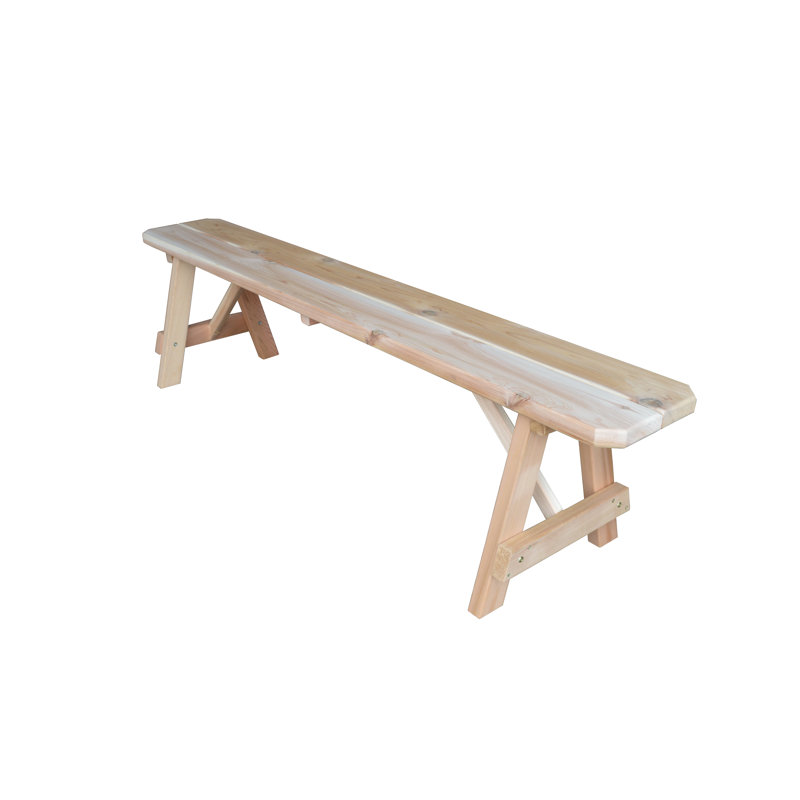 Guernsey Solid Wood Bench, 17" H x 70" W x 11" D, Unfinished