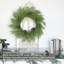 Couronne de Noël en cèdre véritable - vert - 20 à 22 pouces porte d'entrée artificielle, fenêtre et décor intérieur / extérieur des Fêtes