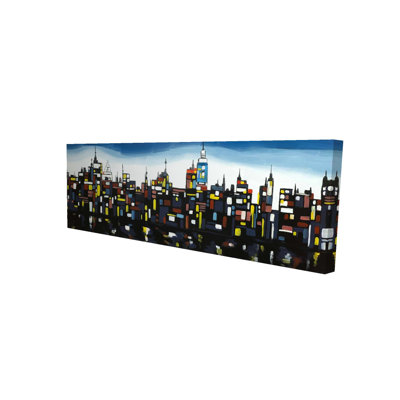 Colourful Buildings - Retro Bedroom Canvas for Home Decor