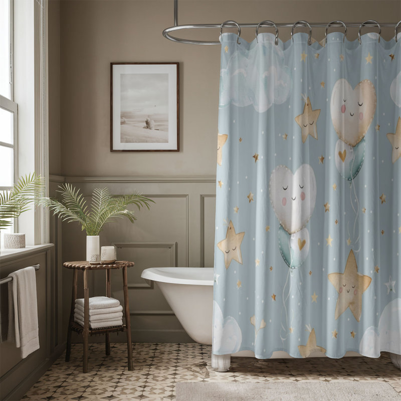 Rideau de douche Affectionate Cuddle - Premium 208, H 74 po x l 71 po
