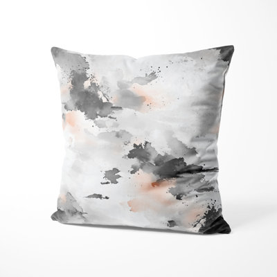 Modern Decorative Cushion - Abstract Warm Stone Printed Throw Pillow