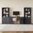 Cesiro 6-Tier Bookcase With 2 Fluted Doors And Adjustable Shelves-228533505