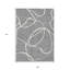 Tapis intérieur lavable abstrait 9 pi x 12 pi gris