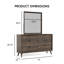 Ensemble commode et miroir 2 pièces Lujuan