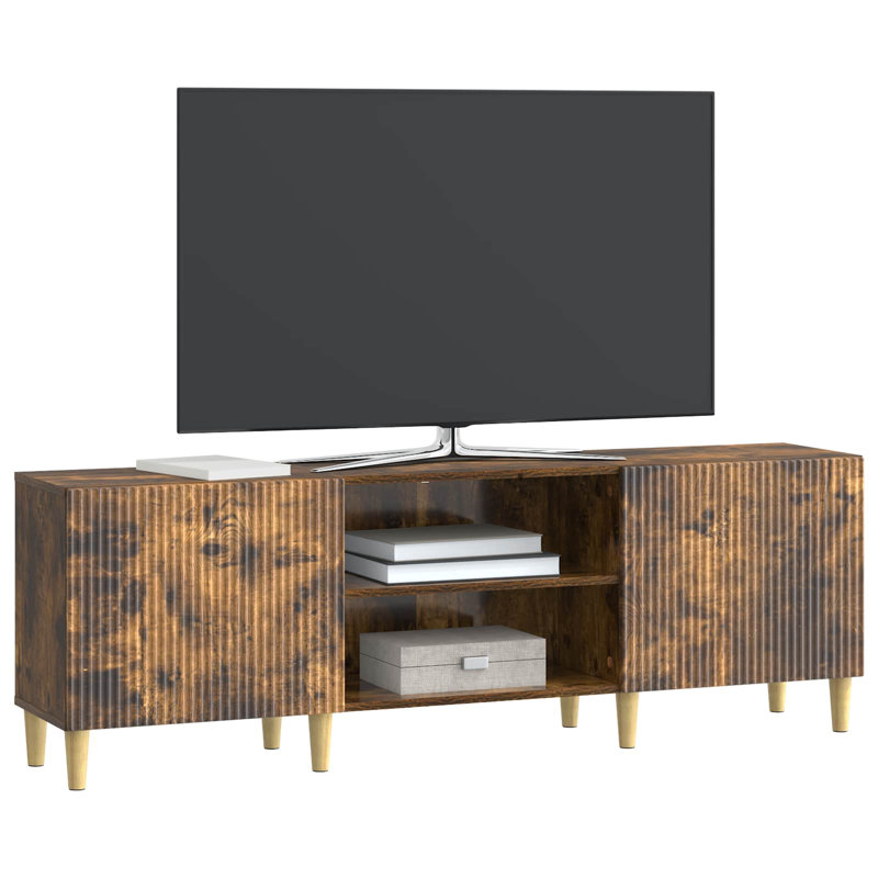 TV Stand, 50cm H x 150cm L x 31cm W, Smoked Oak