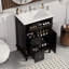 Meuble-lavabo moderne avec lavabo, armoire, tiroir rabattable et deux tiroirs, tablette réglable-1709213051