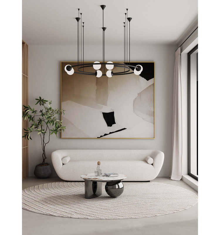 Laurel Sintered Stone Top Coffee Table in Black