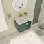 Meuble-lavabo de 24 po avec lavabo, porte à fermeture en douceur pour les petites salles de bain, maximisant l'espace et l'élégance