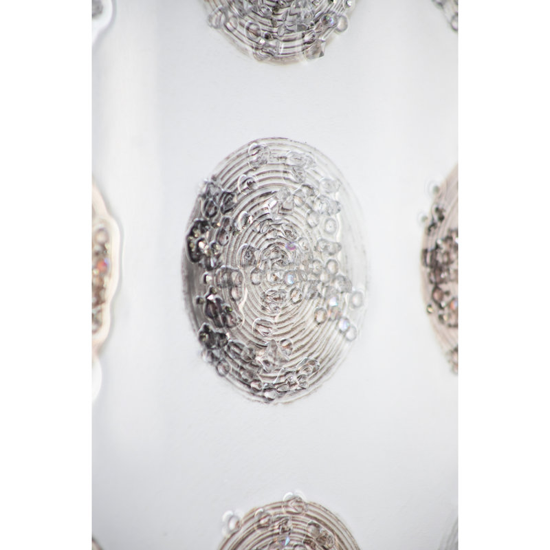 Art mural en cristal 19,7 x 19,7 pouces, visualisation artistique multicolore des phases, cadre en miroir, - embouts en résine, encadrement de 4,4 lb avec représentation de phase,