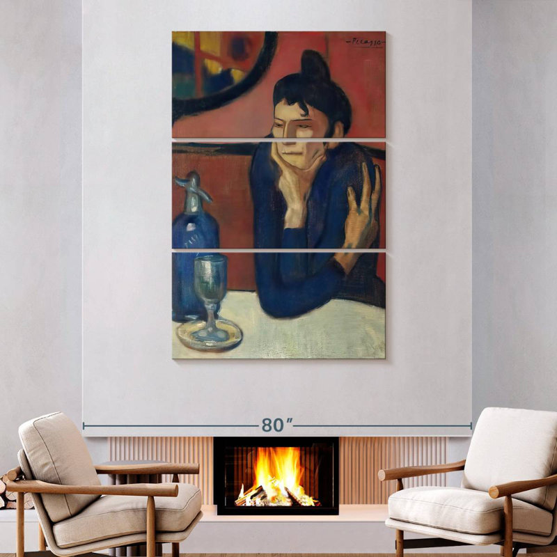 The Absinthe Drinker, 74" H x 48" W
