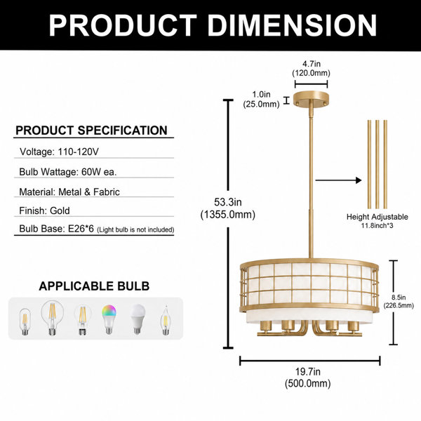 Dimensions du produit