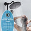 Robinet de douche mural mural avec valve anti-brûlure à pression équilibrée-85421499