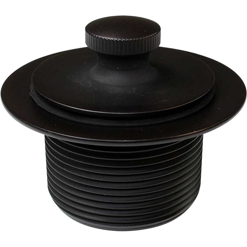 Drain de baignoire tubulaire avec trop-plein, Bronze huilé