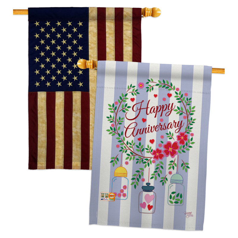 Drapeau de maison à 2 côtés en polyester 40 po x 28 po