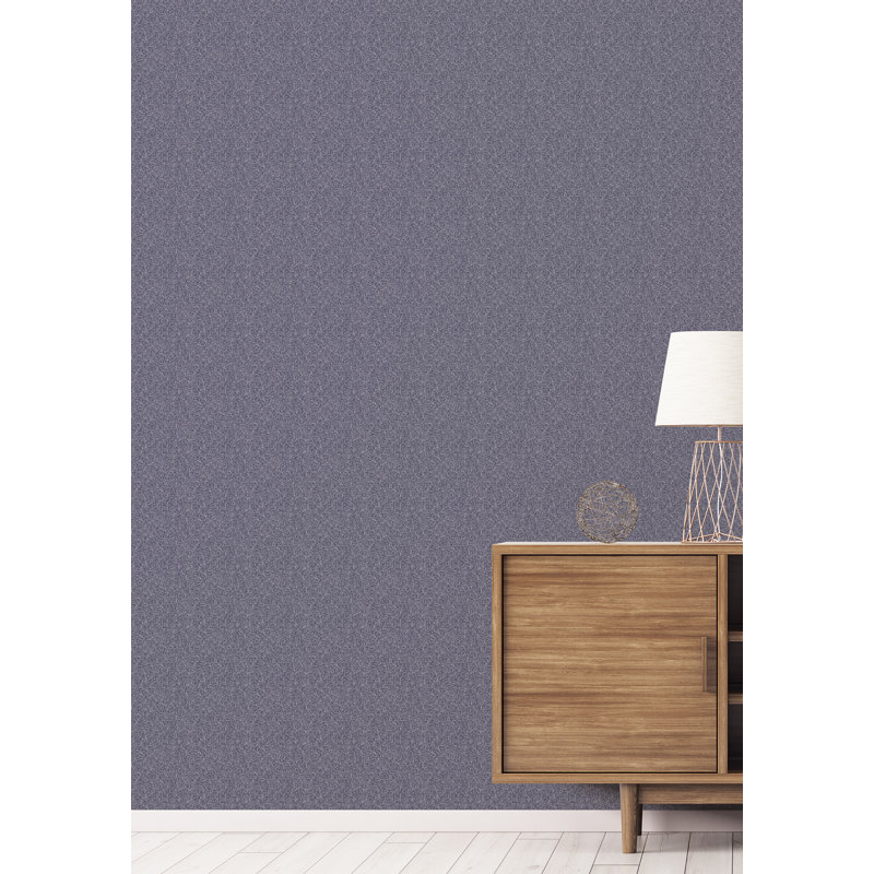 Barada 10m x 53cm Matte Wallpaper Roll, Navy Blue