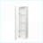 Cabinets, Snow White Side Cabinet with 3 Blue Aluminum Strip Lamps, W40xD29xH170CM | Particle Board | Minimalist