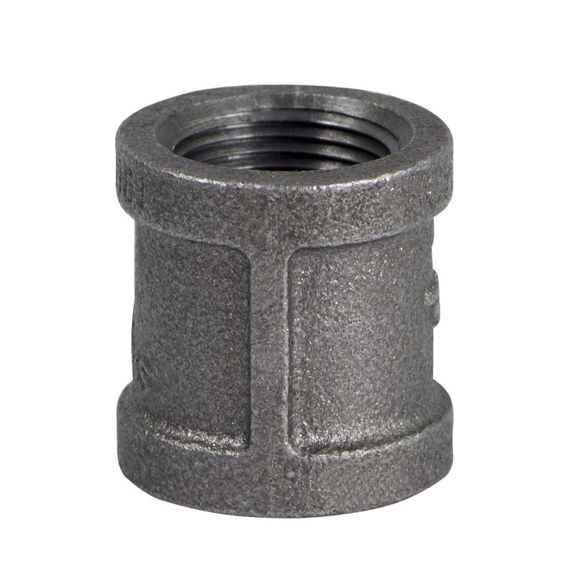 1 pièce 1/2 po en fonte malléable droite droite / gauche avec filetage inversé inversé