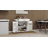 Kitchen Island Rolling Trolley Cart With 1 Drawer & 2 Doors With Storage Racks & Adjustable Shelves & Towel Rack & Seasoning Rack Rubber Wood Table Top-White