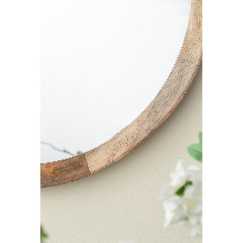Hannum Round Mirror, Natural 1