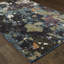 Tapis bleu marine / vert tissé à la machine Knox-40806859