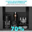 Évier de cuisine encastré à simple cuve de calibre 16 avec assemblage de drain en acier inoxydable T304 de fabrication industrielle en acier inoxydable T304, drain en douceur pour guide de l'eau en forme de X, revêtement pour éviter la condensation, tampon
