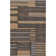 Tapis brun à motif géométrique tissé à la main Katelyn
