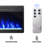 23" Recessed Electric Fireplace with Remote & Keypad Control