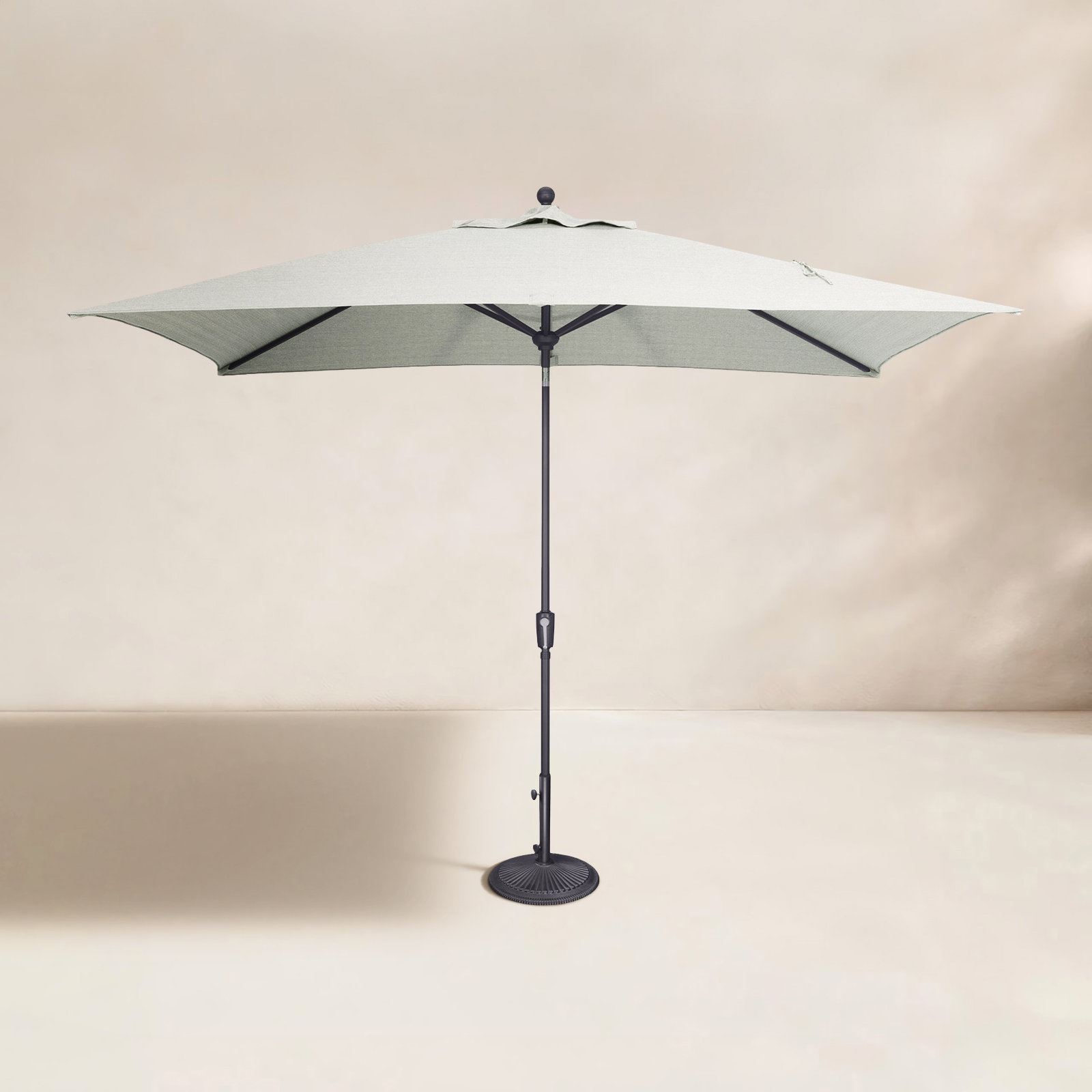 Launceston 6.5' Umbrella, Henna Sunbrella Acrylic, Anthracite