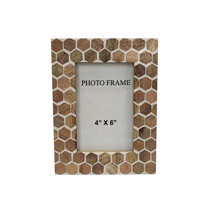 Cadre photo simple en bois Hidemi, 4 po x 6 po