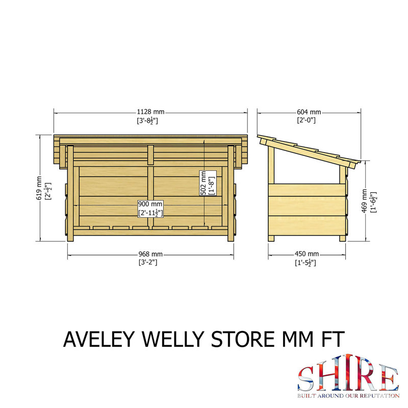 6 Pair Solid Wood Boot Storage