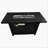 25" H X 42" W Steel Outdoor Fire Pit Table With Lid