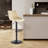 Adjustable Swivel Bar Stools, Counter Height Bar Stool with Footrest, Modern PU Leather Bar Chairs for Kitchen Island, Dining Room, Beige(Set of 2)-255861050-255861040