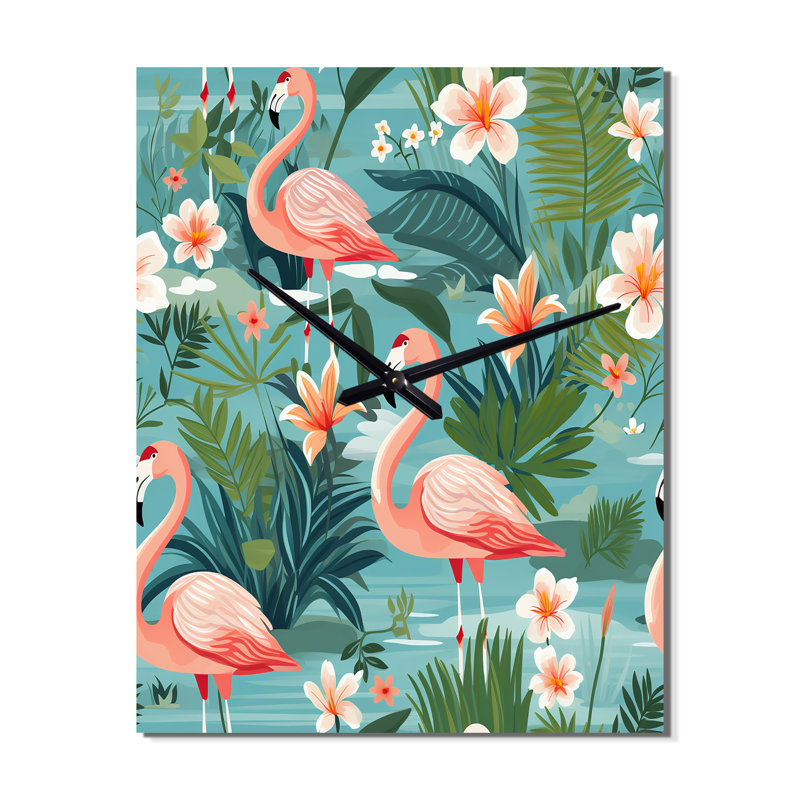 Janigan - Horloge murale tropicale, Petit