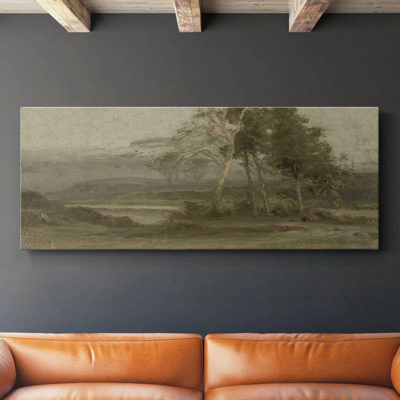Série paysage - DCCCLIV- Toile tendue avec châssis - Prêt à accrocher, H 16 po x l 40 po