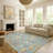 Machine Washable Indoor/Outdoor Chantille ACN2587 Floral Rug-829140949-829140948