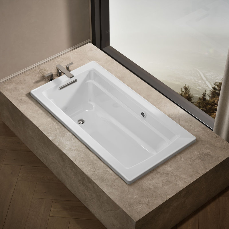 Archer 60" x 32" Soaking Bathtub, White