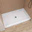 60'' W x 36'' D Acrylic Rectangular Shower Base Pan Single Threshold Shower Tray in White with Non-slip Design-101303474