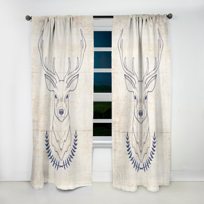 No Pattern and Not Solid Colour Blackout Thermal Rod Pocket Single Curtain Panel