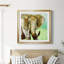 Painterly Elephant - reproduction d'art sur papier encadrée-1702407088-1702407089