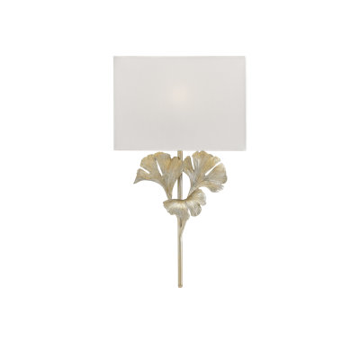 Gingko Wrought Iron Flush Mounted Sconce